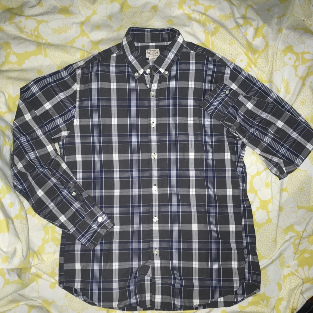 J. Crew Men’s Plaid Button Down